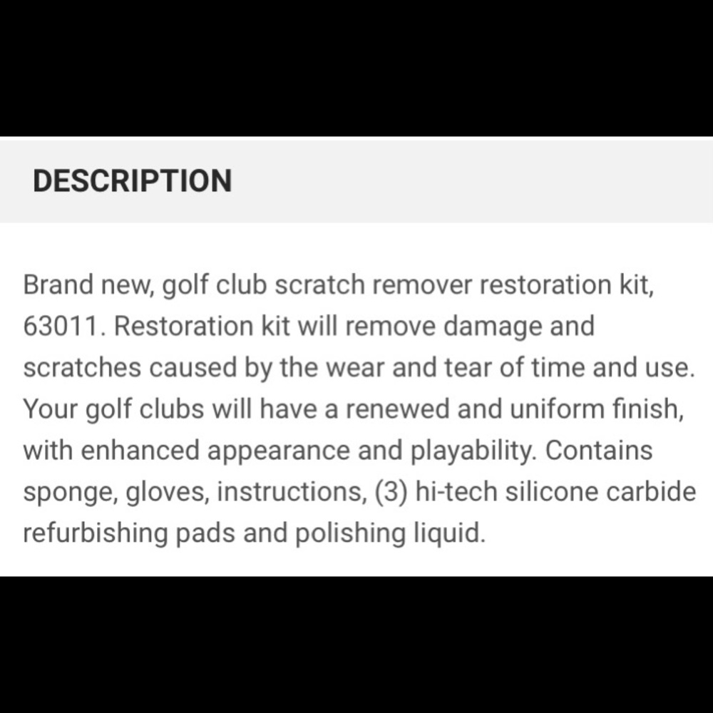 Golf Club Scratch Remover - Picture 3 of 5